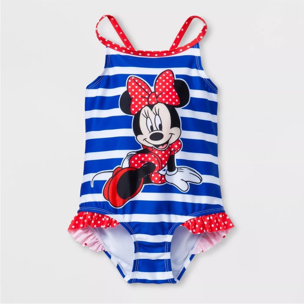 Minnie Mouse Bathing Suit Swimsuit Toddler 3T